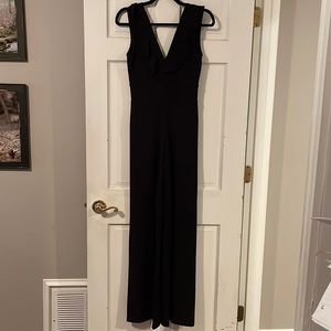 Black ruffled jumpsuit, worn once